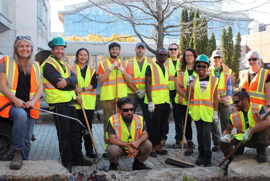 GROW program apprentices spruce up Algonquin College courtyard